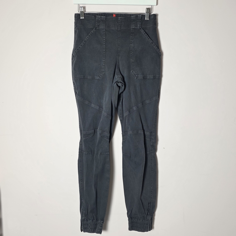 SPANX Gray Utility Jogger Pants Medium Tapered Pull-On Stretch Athleisure Travel - Picture 2 of 7